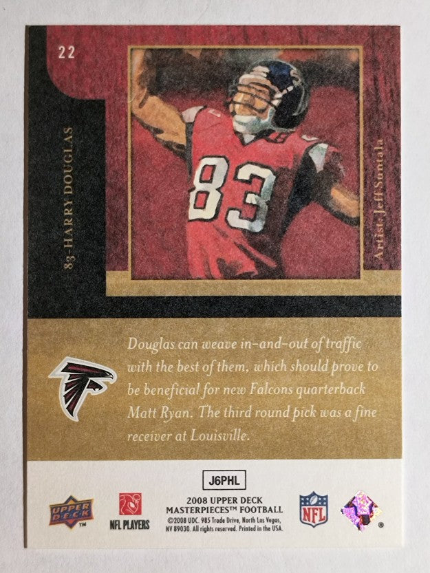 2008 UD Masterpieces #22 Harry Douglas RC