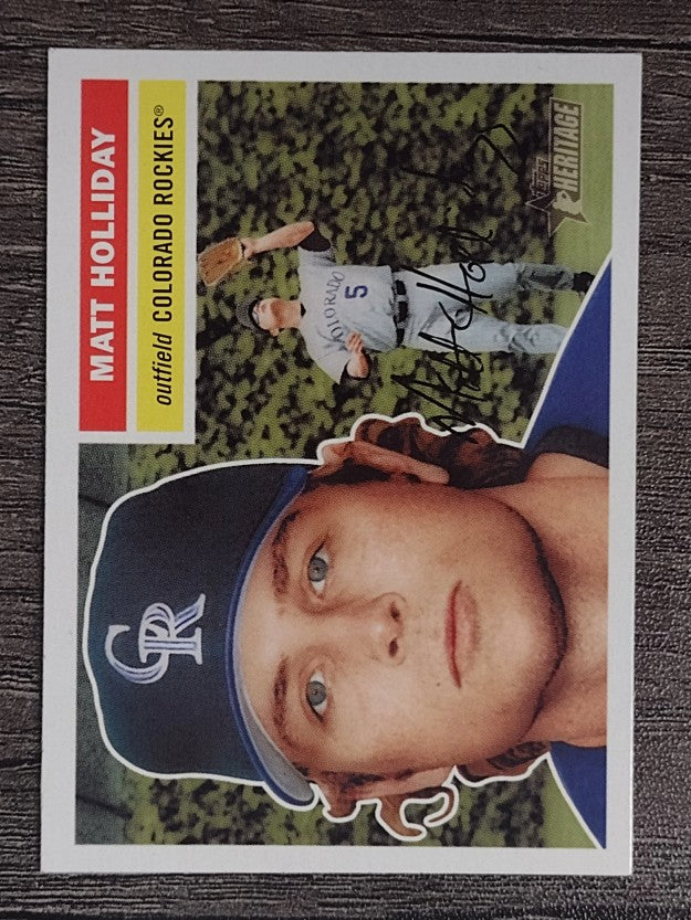 2005 Topps Heritage White Backs #331 Matt Holliday