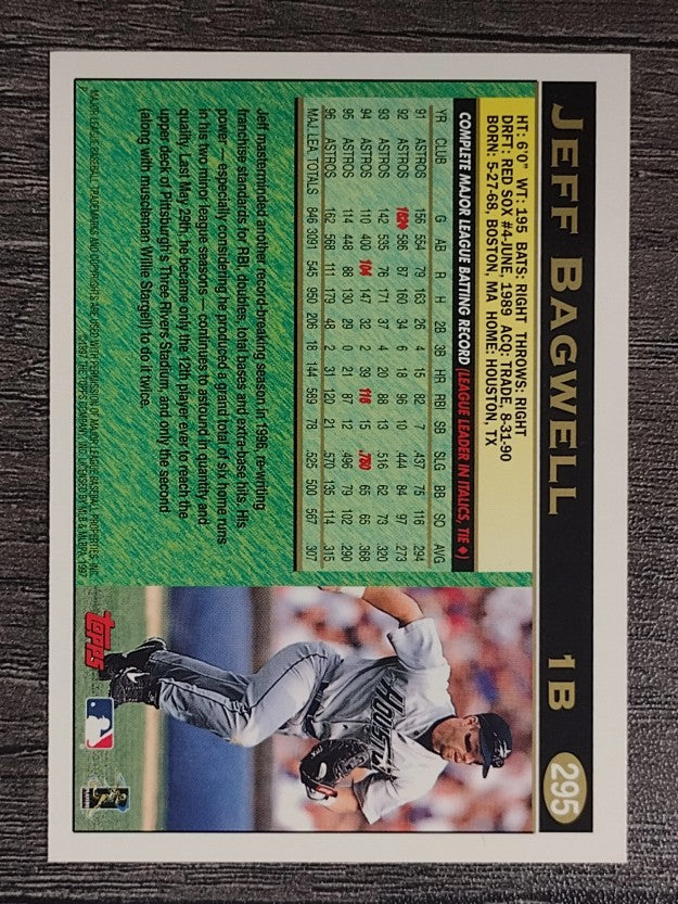 1997 Topps #295 Jeff Bagwell