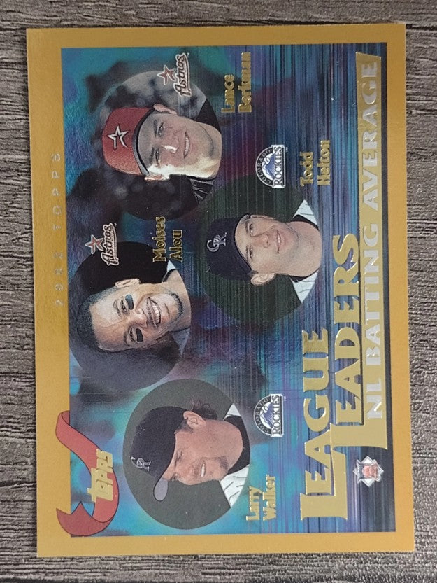 2002 Topps #343 Larry Walker/Todd Helton/Moises Alou/Lance Berkman LL