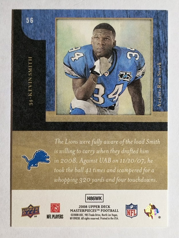 2008 UD Masterpieces #56 Kevin Smith RC