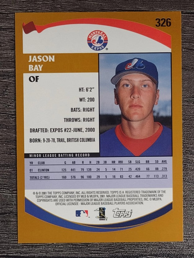 2002 Topps #326 Jason Bay PROS RC