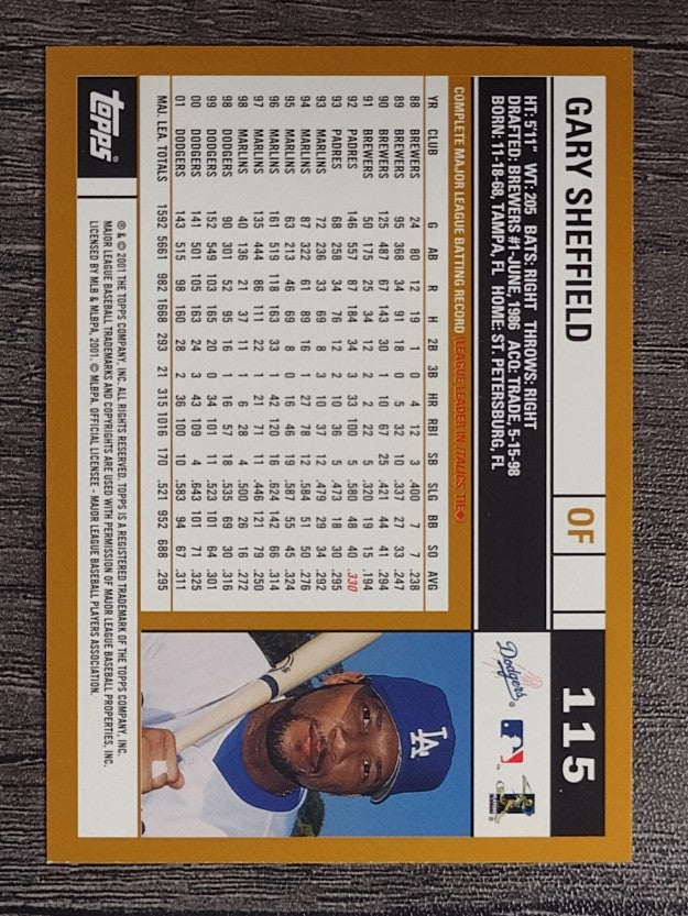 2002 Topps #115 Gary Sheffield