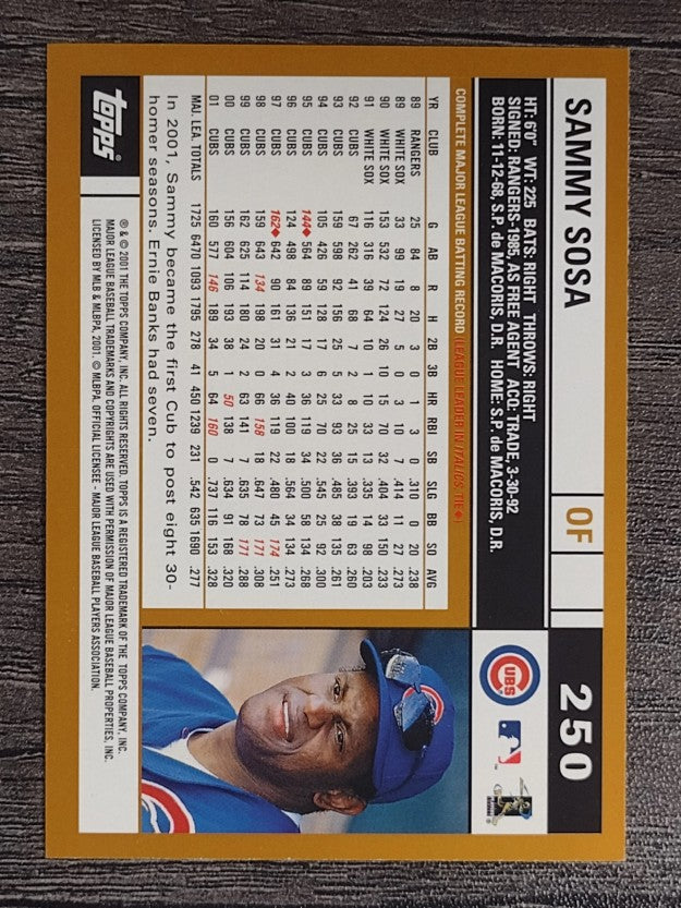 2002 Topps #250 Sammy Sosa