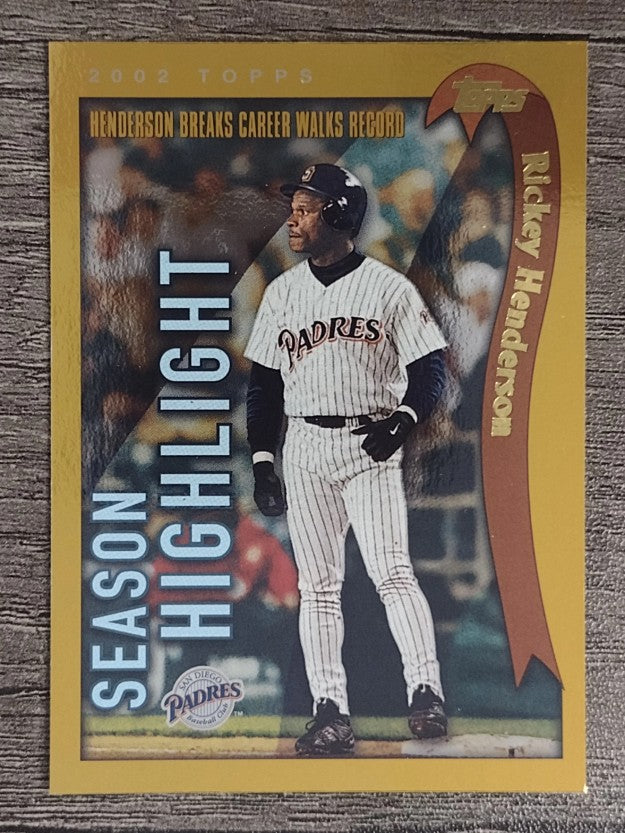 2002 Topps #333 Rickey Henderson HL