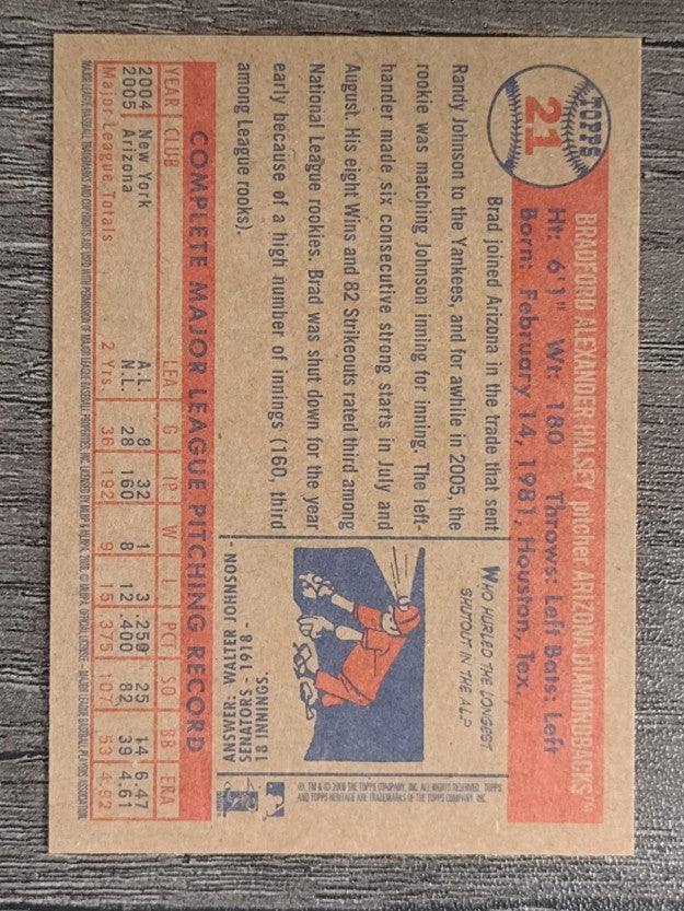 2006 Topps Heritage #21 Brad Halsey