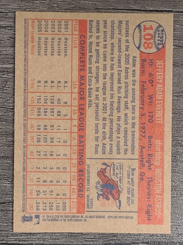 2006 Topps Heritage #108 Adam Everett