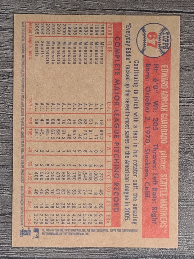 2006 Topps Heritage #67 Eddie Guardado