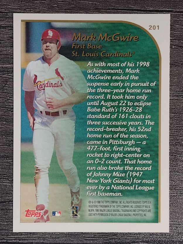 1999 Topps #201 Mark McGwire HL