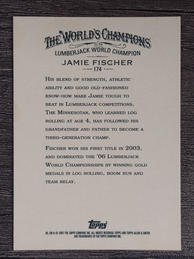 2007 Topps Allen and Ginter #174 Jamie Fischer