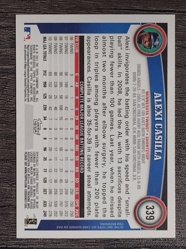 2011 Topps #339 Alexi Casilla