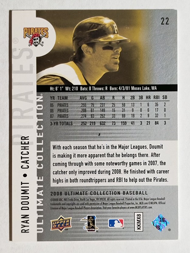 2008 Ultimate Collection #22 Ryan Doumit
