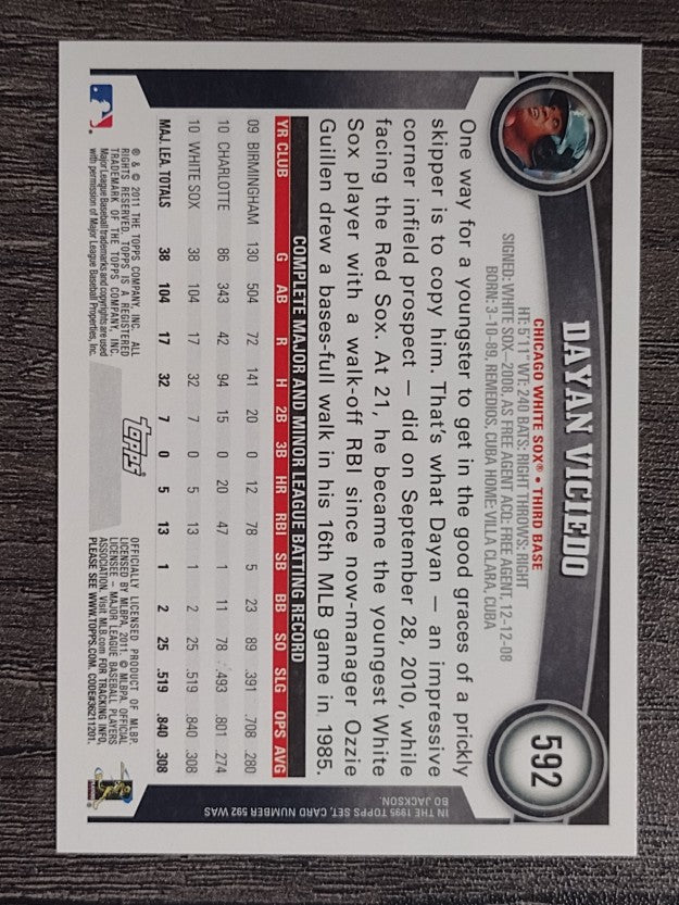 2011 Topps #592 Dayan Viciedo