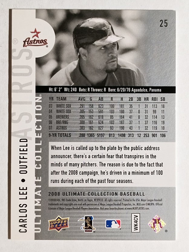 2008 Ultimate Collection #25 Carlos Lee