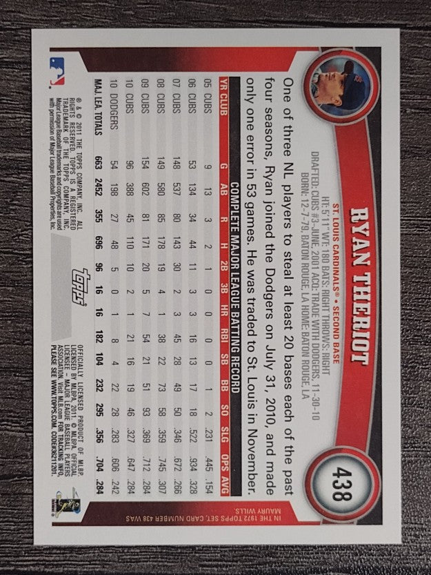 2011 Topps #438 Ryan Theriot