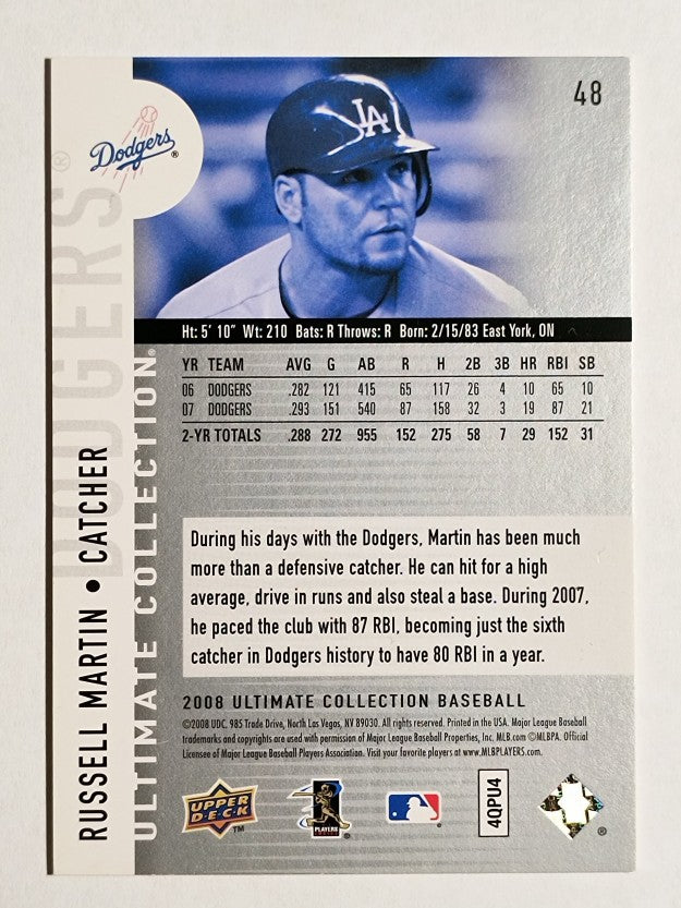 2008 Ultimate Collection #48 Russell Martin
