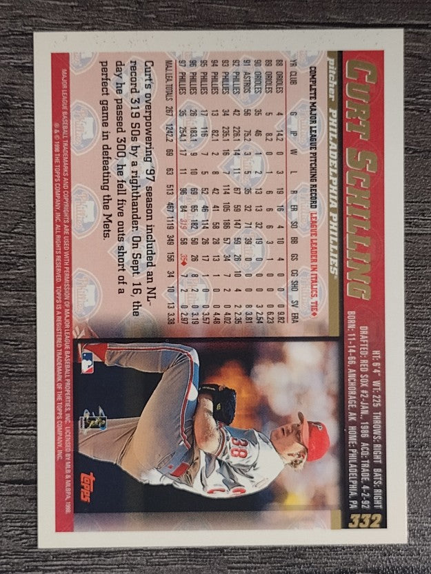 1998 Topps #332 Curt Schilling