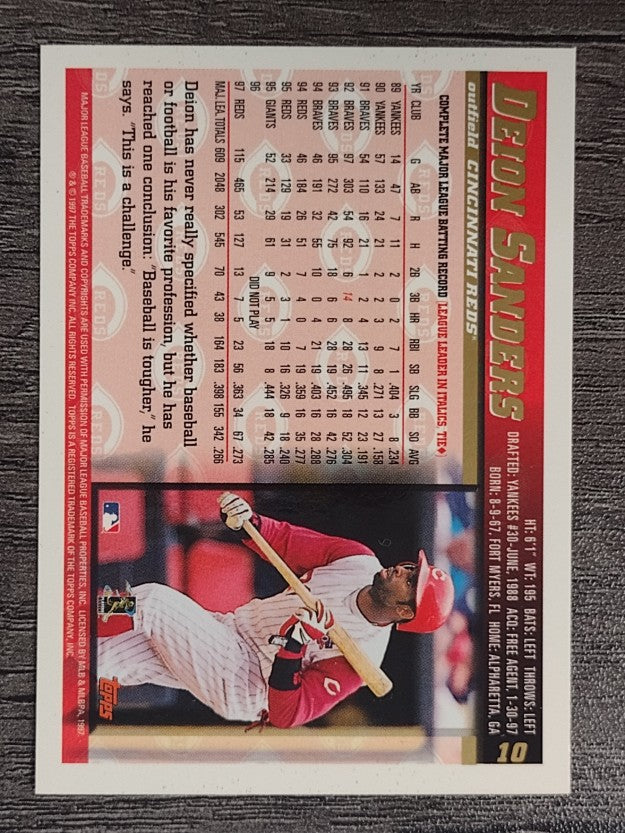 1998 Topps #10 Deion Sanders