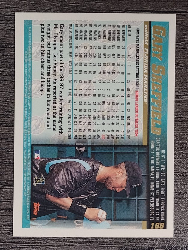 1998 Topps #166 Gary Sheffield
