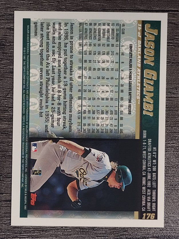 1998 Topps #176 Jason Giambi