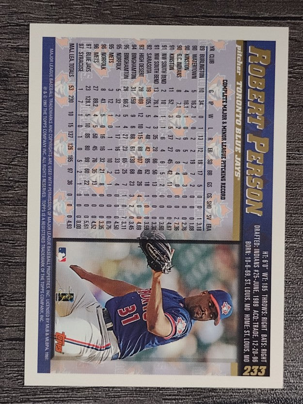 1998 Topps #233 Robert Person