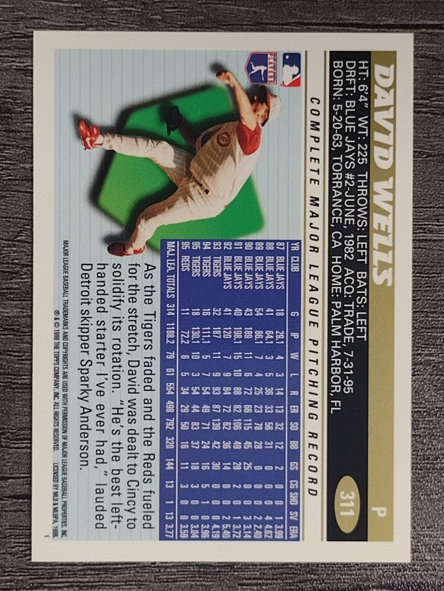 1996 Topps #311 David Wells