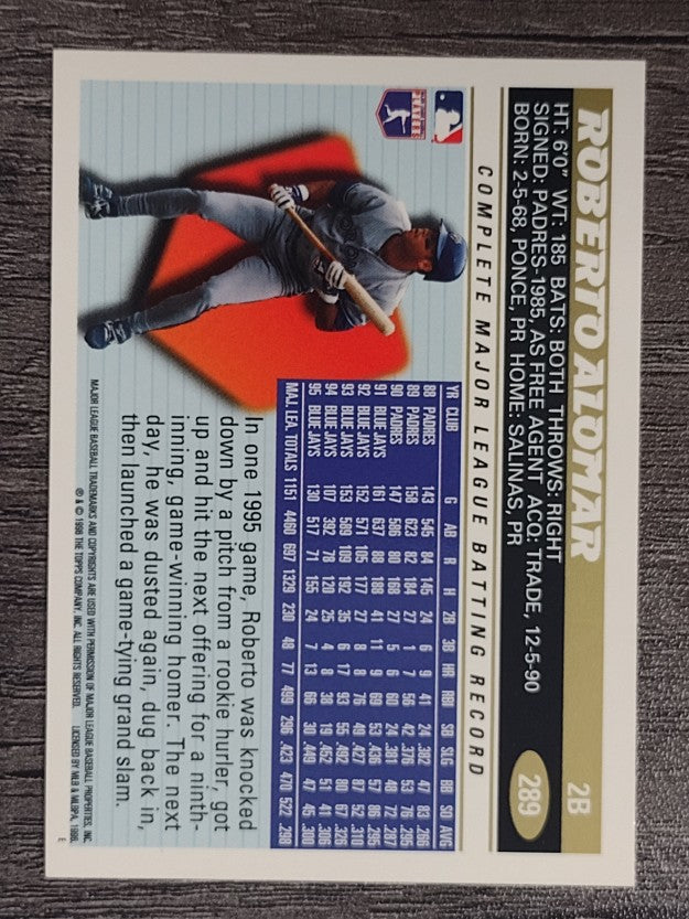 1996 Topps #289 Roberto Alomar