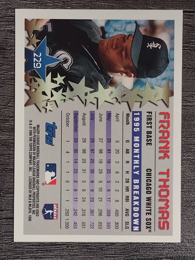 1996 Topps #229 Frank Thomas STP
