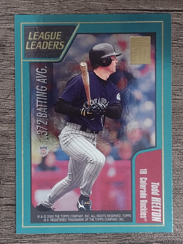 2001 Topps #394 Todd Helton/Nomar Garicaparra LL