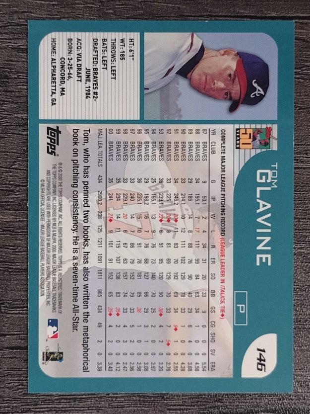 2001 Topps #146 Tom Glavine