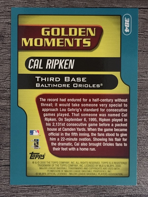 2001 Topps #384 Cal Ripken GM
