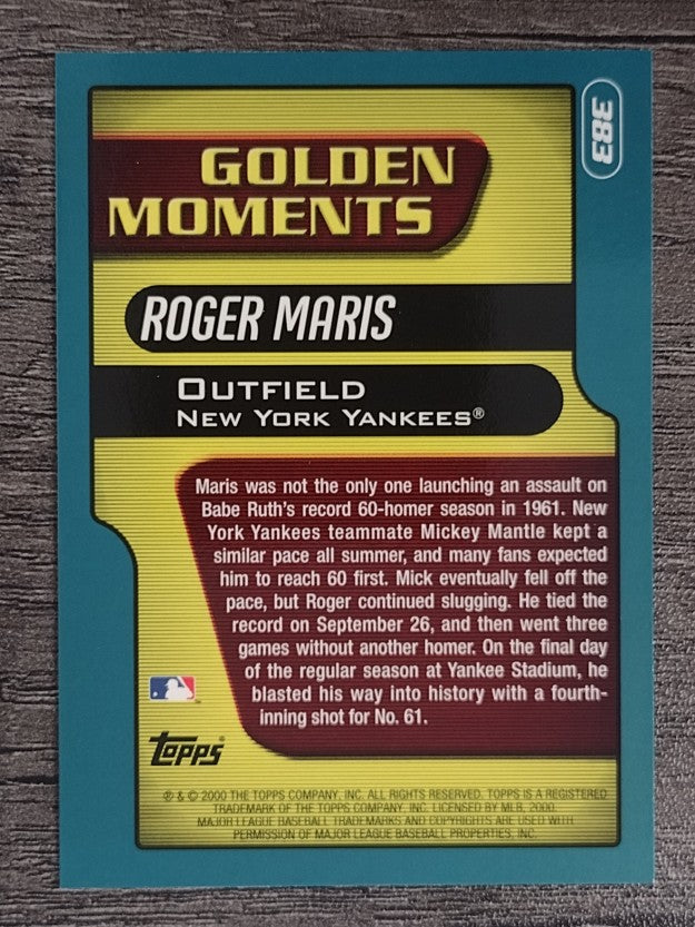 2001 Topps #383 Roger Maris GM