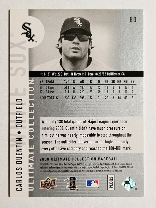 2008 Ultimate Collection #80 Carlos Quentin