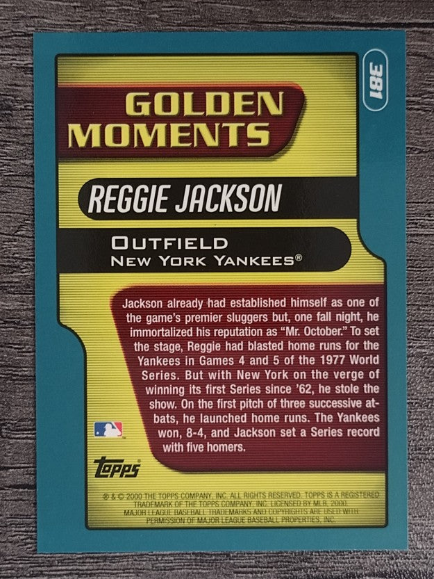 2001 Topps #381 Reggie Jackson GM