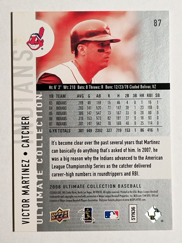 2008 Ultimate Collection #87 Victor Martinez