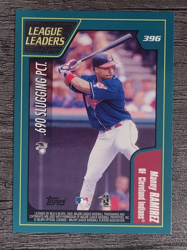 2001 Topps #396 Todd Helton/Manny Ramirez LL