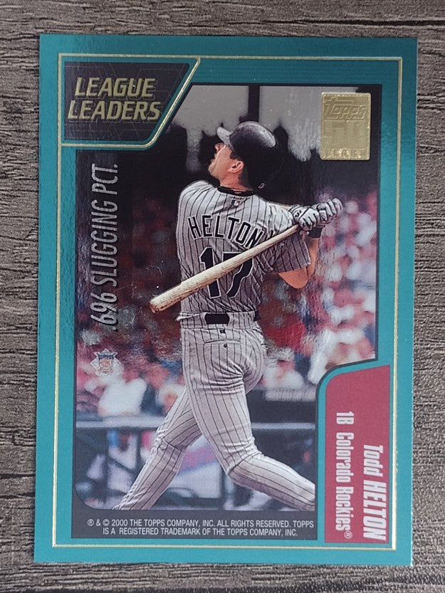 2001 Topps #396 Todd Helton/Manny Ramirez LL