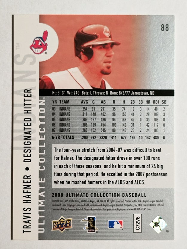 2008 Ultimate Collection #88 Travis Hafner