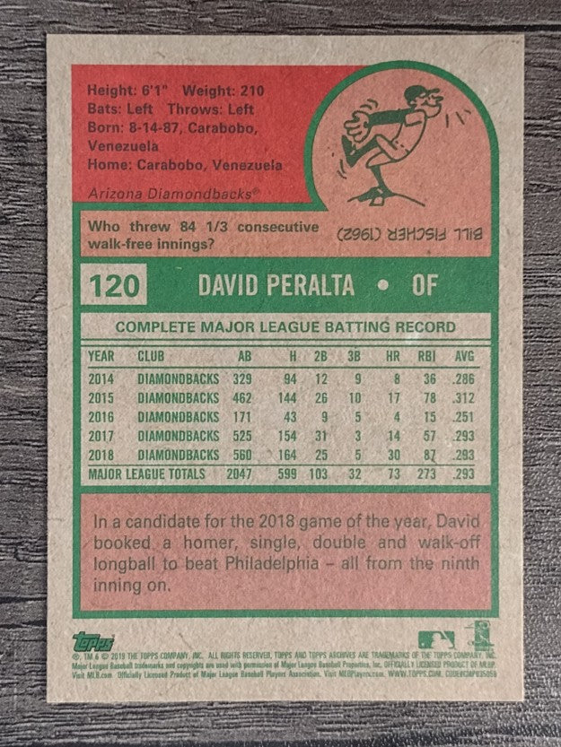 2019 Topps Archives #120 David Peralta
