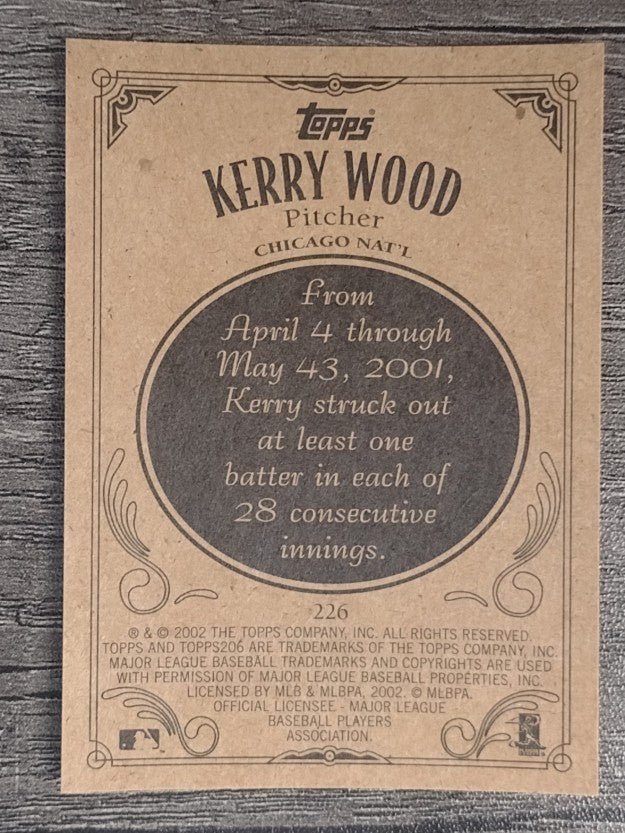 2002 Topps 206 #226 Kerry Wood