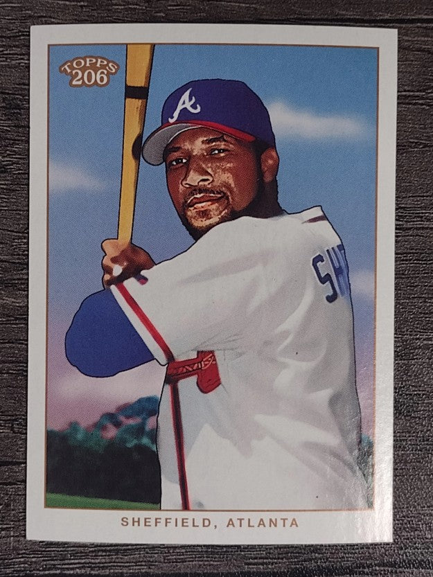 2002 Topps 206 #192A Gary Sheffield w/Bat