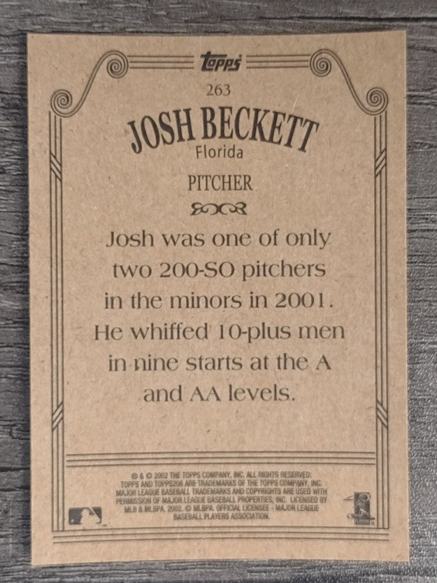 2002 Topps 206 #263 Josh Beckett PROS