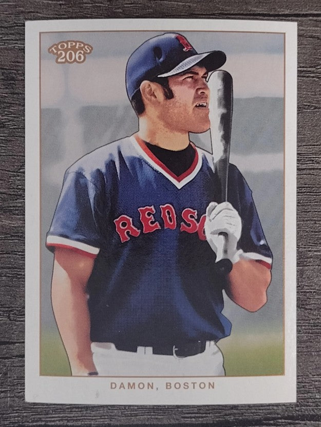 2002 Topps 206 #198A Johnny Damon Blue Jsy/Cap