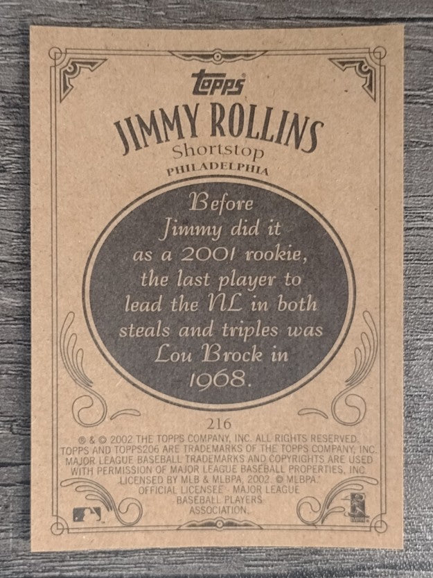 2002 Topps 206 #216 Jimmy Rollins