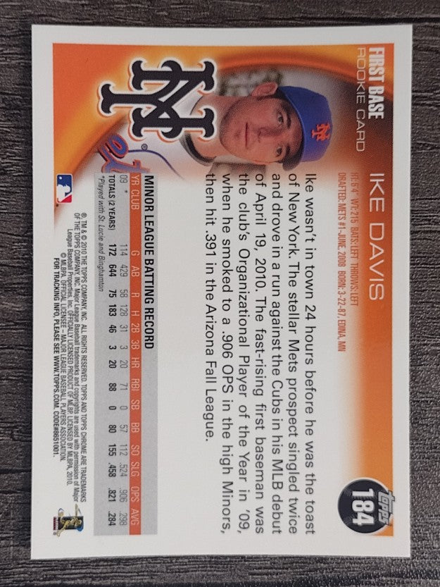 2010 Topps Chrome #184 Ike Davis RC