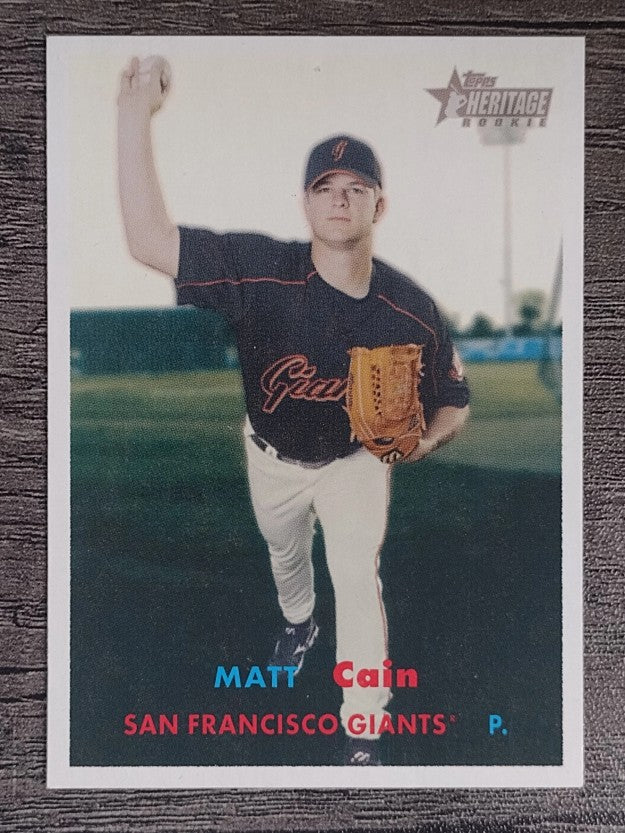 2006 Topps Heritage #312 Matt Cain SP
