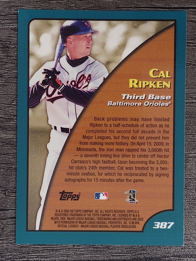 2001 Topps #387 Cal Ripken SH