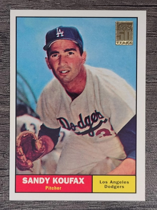 2001 Topps Through the Years Reprints #15 Sandy Koufax '61