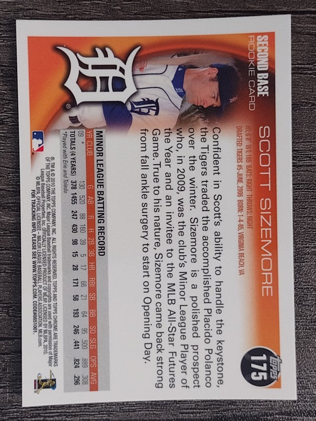2010 Topps Chrome #175 Scott Sizemore RC