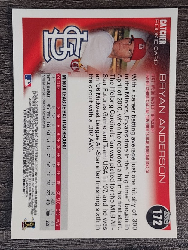 2010 Topps Chrome #172 Bryan Anderson